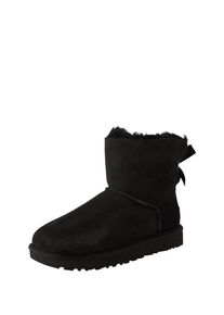 UGG Australia UGG, Damen Boots mit Fell-F&uuml;tterung 'Mini Bailey Bow II', Schwarz