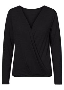 Pieces, Damen Bluse, Schwarz