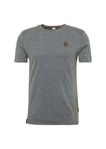 Naketano, Herren T-Shirt mit Biker-Details, Rauchgrau