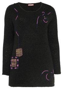 Joe Browns, Damen Pullover, Hellgelb / Lila / Dunkellila / Schwarz