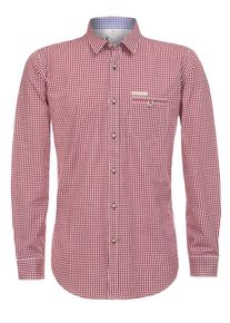 Stockerpoint, Herren Hemd 'Dave4', Rot / Wei&szlig;