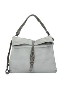 Caterina Lucchi, Damen Schultertasche 36 cm, Grau / Dunkelgrau