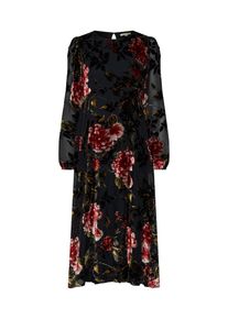 Herrlicher, Damen Maxikleid, Rot / Schwarz