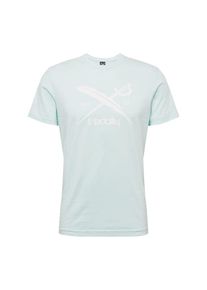 Iriedaily, Herren T-Shirt 'Daily Flag', Mint / Weiß