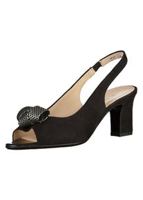 Peter Kaiser, Damen Sandalen, Silbergrau / Schwarz