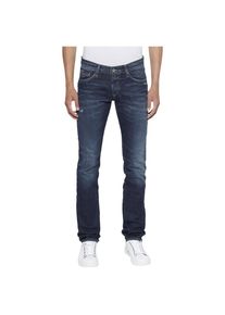 Tommy Jeans, Herren Hilfiger Denim Jeans "SLIM SCANTON MICO", Blue Denim