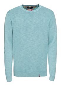& Colours & Sons COLOURS & SONS, Herren Pullover 'miami slub', Hellblau