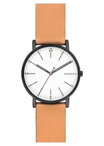 Skagen, Herren Uhr 'SKW6352', Cognac / Schwarz / Weiß