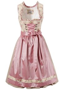 Marjo, Damen Dirndl, Beige / Rosa