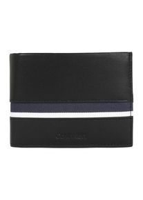 Calvin Klein, Herren Geldbörsen 'STRIPE 5CC COIN', Schwarz