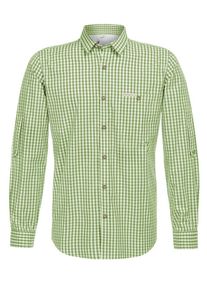 Stockerpoint, Herren Hemd Campos3, Kiwi / Wei&szlig;