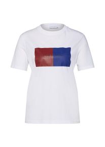Calvin Klein, Damen Shirt 'DUO LOGO PRT T-SHIRT SS', Blau / Rot / Wei&szlig;