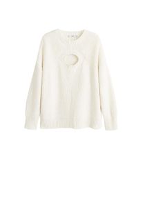 Mango, Damen Pullover 'Hole-I', Nude