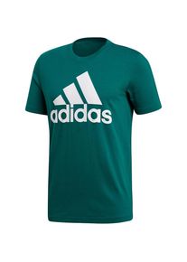 adidas Performance, Herren T-Shirt 'Essential Linear', Grün / Weiß