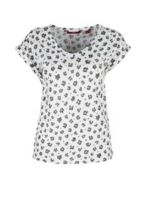 s.Oliver RED LABEL, Damen T-Shirt, Schwarz / Weiß