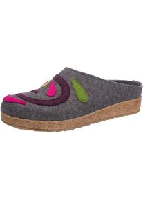 Haflinger, Damen Pantoffeln 'Grizzly Jette', Grau