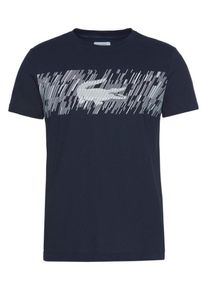 Lacoste, Herren T-Shirt, Nachtblau / Weiß