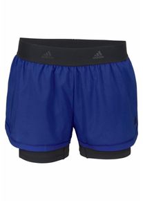 adidas Performance, Damen Shorts &raquo;2in1 SHORT W 3STRIPES&laquo;, Blau / Schwarz
