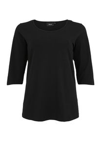 ZIZZI, Damen Shirt 'T-SHIRT, 3/4', Schwarz