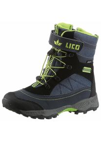 Lico, Winterstiefel, Himmelblau / Neongr&uuml;n / Schwarz