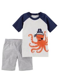 Carter's Carter`s, Set: T-Shirt und Shorts, Navy / Taupe / Wei&szlig;
