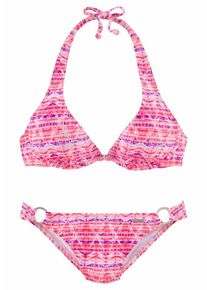 Chiemsee, Damen Bügel-Bikini, Lila / Hellorange / Pink / Weiß