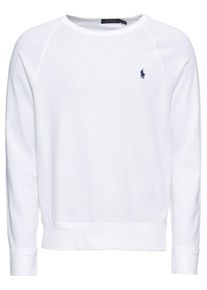 Polo Ralph Lauren, Herren Sweatshirt 'LSCNM1-LONG SLEEVE-KNIT K191SC12', Weiß
