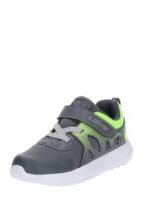 s.Oliver Junior, M&auml;dchen Sneaker '5/5-33200-22', Grau / Neongr&uuml;n