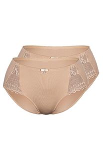 Sassa Mode Sassa, Damen Pant 'LOVELY SECRET' 2er Pack, Nude