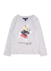 Polo Ralph Lauren, M&auml;dchen Pullover 'BEAR', Grau / Rot / Wei&szlig;