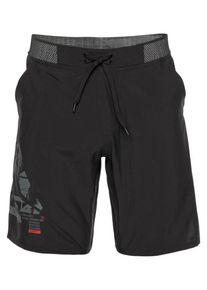 Reebok, Herren Funktionsshorts 'Epic', Silbergrau / Schwarz