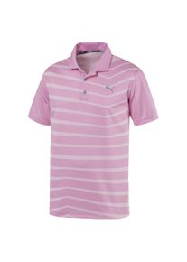 Puma, Herren Polo 'AlterKnit Prismatic', Hellpink / Wei&szlig;