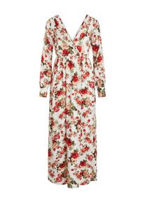 Vila, Damen Kleid, Khaki / Pfirsich / Hellrot / Weiß