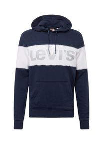 Levi's LEVI'S, Herren Sweatshirt 'REFLECTIVECBHOODIE', Dunkelblau / Silber / Weiß