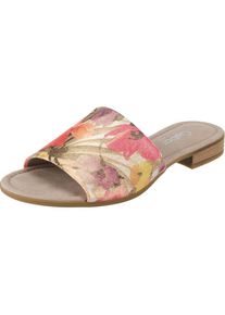 Gabor, Damen Pantolette, Hellgelb / Grau / Mischfarben / Rosa / Weiß