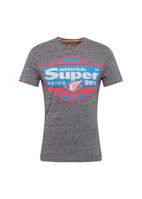 Superdry, Herren T-Shirt 'Heritage Classic Tee', Blau / Grau / Rot