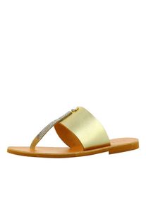 Evita, Damen Sandale, Gold