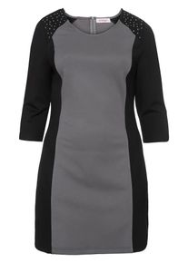 SheeGOTit, Damen Kleid, Grau / Schwarzmeliert