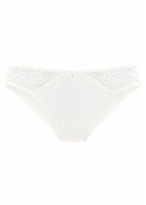 Lascana, Damen Slip mit Spitzeneinsätzen in Microtouchqualität, Beige