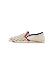 Mango Man, Herren Schuh 'Miami', Beige / Nachtblau / Pastellrot