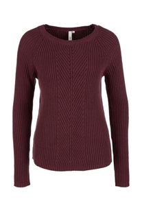 Q/S Designed By, Damen Pullover, Weinrot