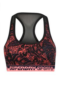 Superdry, Damen Sport-BH 'Core', Pink / Schwarz