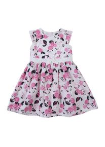 Blue Seven, Mädchen Kleid, Pink / Weiß