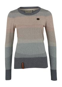 Naketano, Damen Pullover, Rauchblau / Graumeliert / Puder