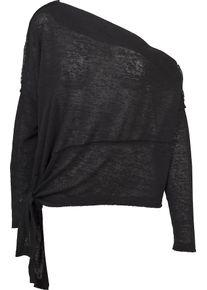 Urban Classics, Damen Asymmetric Sweater, Schwarz
