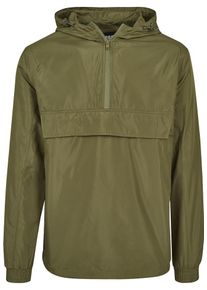 Urban Classics, Herren &Uuml;bergangsjacke 'Basic Pullover Jacket', Oliv