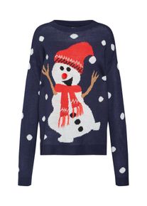 Véro Moda VERO MODA, Damen Pullover, Ultramarinblau / Braun / Hellrot / Weiß