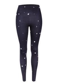 Hey Honey, Damen Hose 'Leggings Stars', Nachtblau / Wei&szlig;