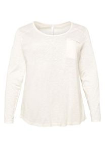 sheego Casual, Damen Shirt, Naturweiß