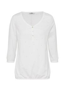 Only, Damen Shirt 'JANA MICO', Wei&szlig;